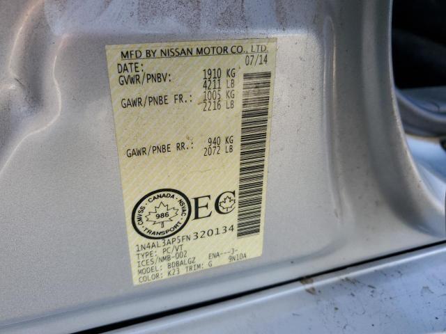 Aukcja sprzedaży 2015 Nissan Altima 2.5, vin: 1N4AL3AP5FN320134, numer aukcji: 83945625