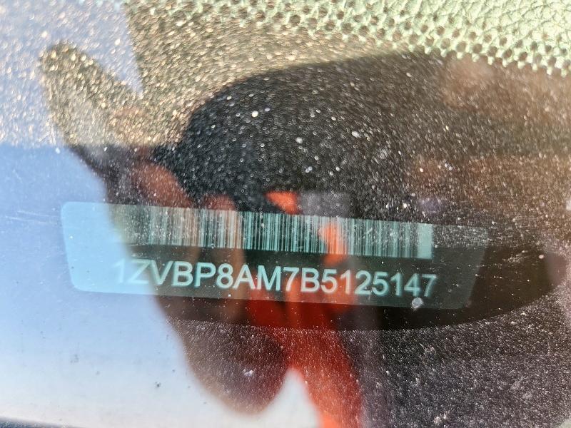 2011 Ford Mustang მანქანა იყიდება აუქციონზე, vin: 1ZVBP8AM7B5125147, აუქციონის ნომერი: 71354675