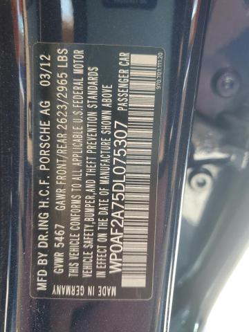 Продаж на аукціоні авто 2013 Porsche Panamera G, vin: WP0AF2A75DL075307, номер лоту: 80487225