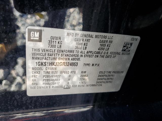 81753185 :رقم المزاد ، 1GKS1HKJ2GR324863 vin ، 2016 Gmc Yukon Xl D مزاد بيع