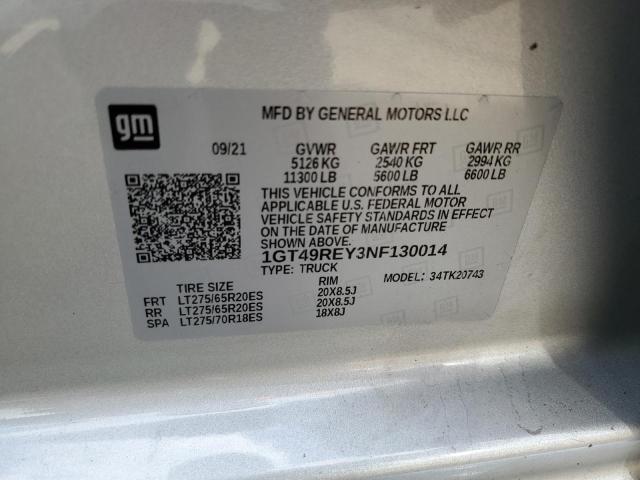Aukcja sprzedaży 2022 Gmc Sierra K2500 Denali, vin: 1GT49REY3NF130014, numer aukcji: 80062755