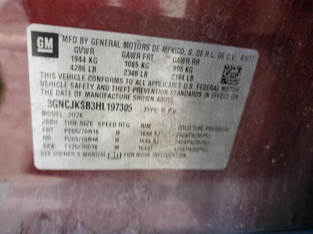 Продаж на аукціоні авто 2017 Chevrolet Trax, vin: 3GNCJKSB3HL197305, номер лоту: 80114195