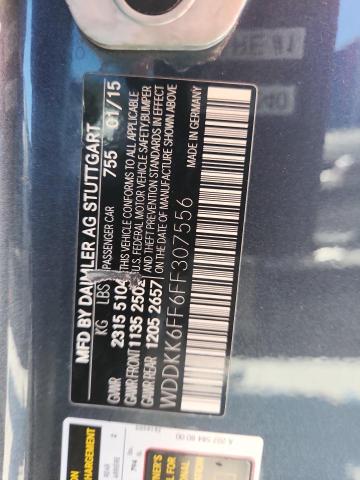 82091885 :رقم المزاد ، WDDKK6FF6FF307556 vin ، 2015 Mercedes-benz E 400 مزاد بيع