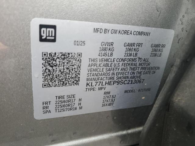 81434735 :رقم المزاد ، KL77LHEP9SC213067 vin ، 2025 Chevrolet Trax 1lt مزاد بيع