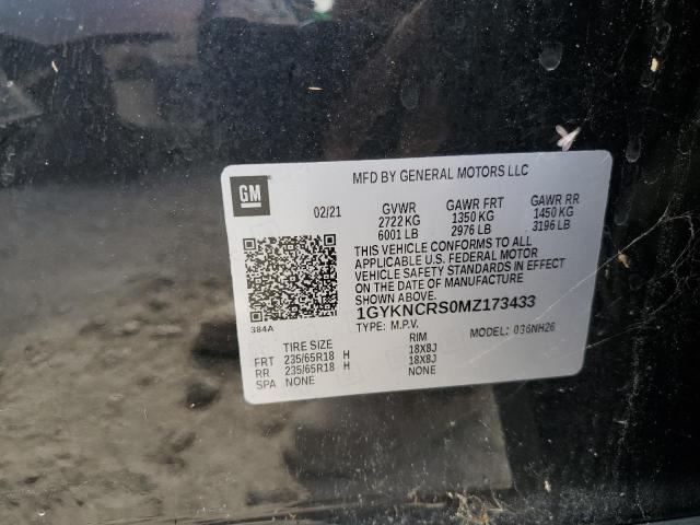 81163635 :رقم المزاد ، 1GYKNCRS0MZ173433 vin ، 2021 Cadillac Xt5 Premiu مزاد بيع