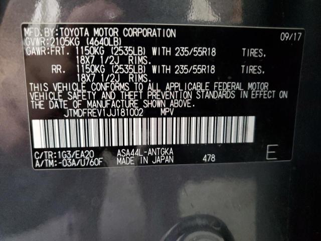 81141985 :رقم المزاد ، JTMDFREV1JJ181002 vin ، 2018 Toyota Rav4 مزاد بيع