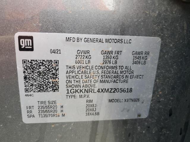 2021 Gmc Acadia Sle მანქანა იყიდება აუქციონზე, vin: 1GKKNRL4XMZ205618, აუქციონის ნომერი: 71714015