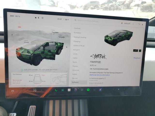 80117095 :رقم المزاد ، 7G2CEHED5RA012985 vin ، 2024 Tesla Cybertruck مزاد بيع