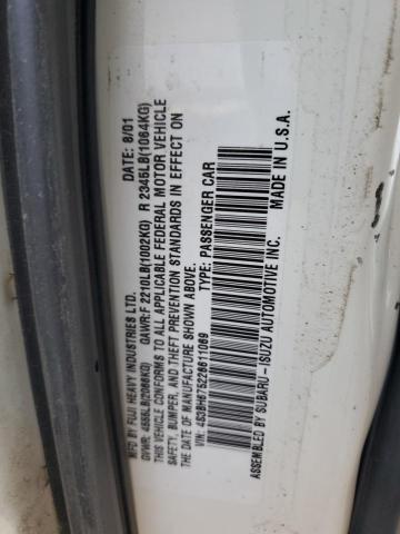 Продажа на аукционе авто 2002 Subaru Legacy Out, vin: 4S3BH675226611069, номер лота: 71726115