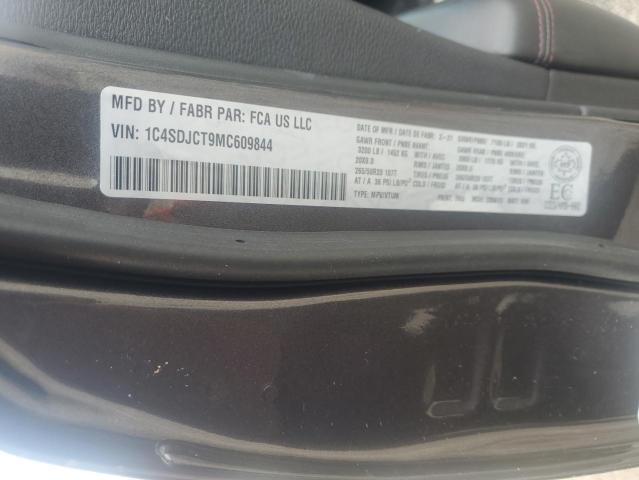 Aukcja sprzedaży 2021 Dodge Durango, vin: 1C4SDJCT9MC609844, numer aukcji: 82093805