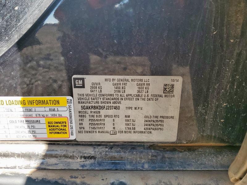 Продаж на аукціоні авто 2015 Buick Enclave, vin: 5GAKRBKD6FJ207460, номер лоту: 80101525