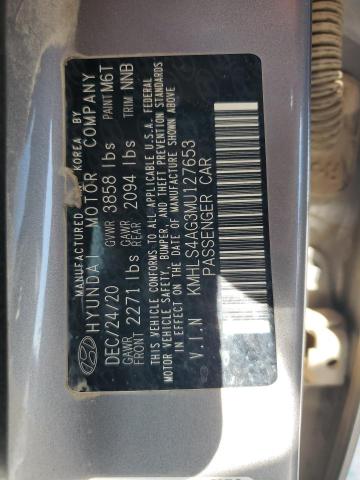 Aukcja sprzedaży 2021 Hyundai Elantra, vin: KMHLS4AG3MU127653, numer aukcji: 84051725