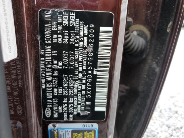 Aukcja sprzedaży 2016 Kia Sorento, vin: 5XYPGDA57GG062009, numer aukcji: 80140765