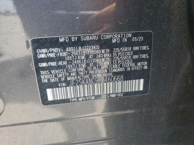 72042805 :رقم المزاد ، JF2SKANC9PH460668 vin ، 2023 Subaru Forester مزاد بيع