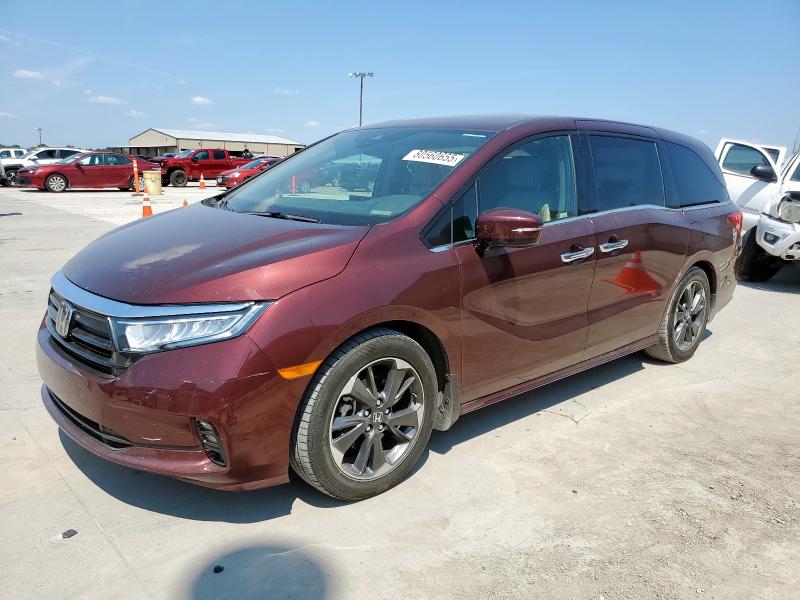 80560655 :رقم المزاد ، 5FNRL6H95MB016304 vin ، 2021 Honda Odyssey Elite مزاد بيع