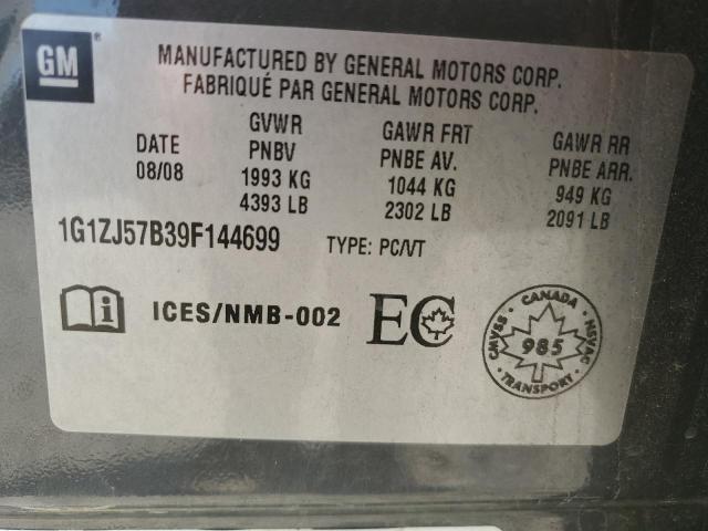 Aukcja sprzedaży 2009 Chevrolet Malibu 2lt, vin: 1G1ZJ57B39F144699, numer aukcji: 80307715