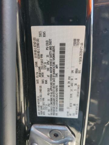 2016 Ford Escape Se მანქანა იყიდება აუქციონზე, vin: 1FMCU0G93GUC19975, აუქციონის ნომერი: 83948695