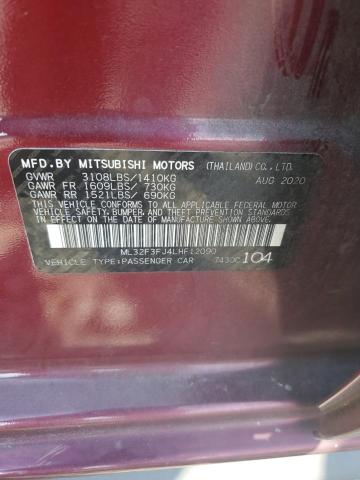 Продажа на аукционе авто 2020 Mitsubishi Mirage, vin: ML32F3FJ4LHF12090, номер лота: 80375395