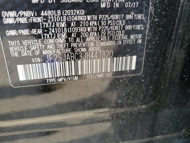 Продажа на аукционе авто 2018 Subaru Forester 2.5i, vin: JF2SJABC3JH447820, номер лота: 71907915