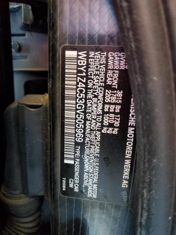 80703735 :رقم المزاد ، WBY1Z4C53GV505969 vin ، 2016 Bmw I3 Rex مزاد بيع