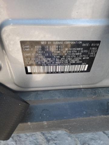 80412285 :رقم المزاد ، 4S4BSANC1J3299828 vin ، 2018 Subaru Outback مزاد بيع