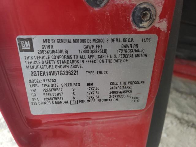 Aukcja sprzedaży 2007 Gmc New Sierra K1500 Classic, vin: 3GTEK14V87G236221, numer aukcji: 80299025
