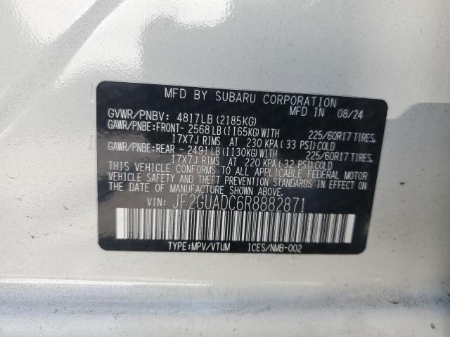 69783335 :رقم المزاد ، JF2GUADC6R8882871 vin ، 2024 Subaru Crosstrek Premium مزاد بيع