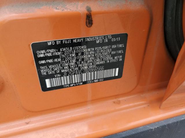 Aukcja sprzedaży 2013 Subaru Xv Crosstr, vin: JF2GPAVC7D2866566, numer aukcji: 81135845