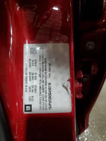 83867465 :رقم المزاد ، 1G4PW5SK5G4185119 vin ، 2016 Buick Verano مزاد بيع