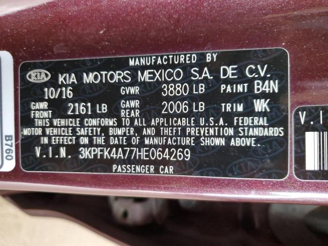 2017 Kia Forte Lx მანქანა იყიდება აუქციონზე, vin: 3KPFK4A77HE064269, აუქციონის ნომერი: 71049045