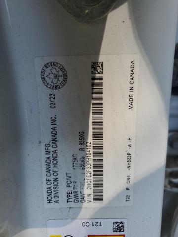 Aukcja sprzedaży 2023 Honda Civic, vin: 2HGFE2F30PH104102, numer aukcji: 71782495