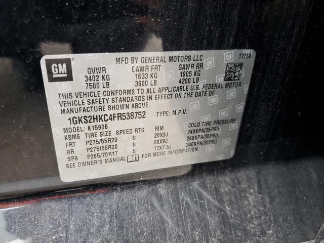 Продаж на аукціоні авто 2015 Gmc Yukon Xl, vin: 1GKS2HKC4FR538752, номер лоту: 80433075