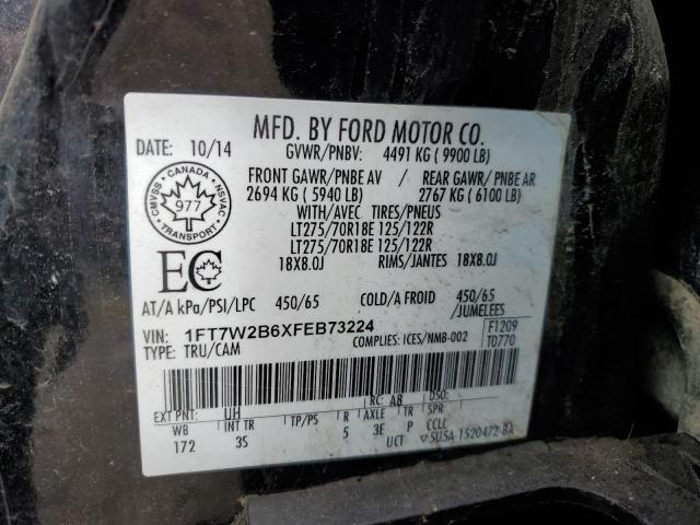 Aukcja sprzedaży 2015 Ford F250, vin: 1FT7W2B6XFEB73224, numer aukcji: 69049565