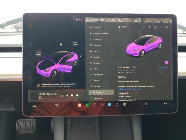 Продаж на аукціоні авто 2021 Tesla Model 3, vin: 5YJ3E1EB7MF049640, номер лоту: 71134125