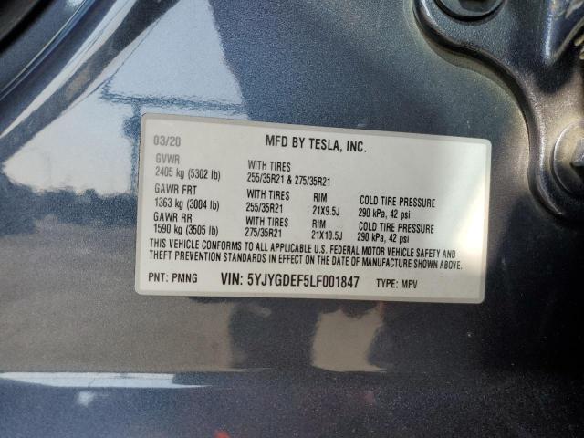 Продаж на аукціоні авто 2020 Tesla Model Y, vin: 5YJYGDEF5LF001847, номер лоту: 81020565