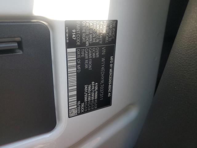 83895865 :رقم المزاد ، W1Y4EDHY9LT037311 vin ، 2020 Mercedes-benz Sprinter مزاد بيع