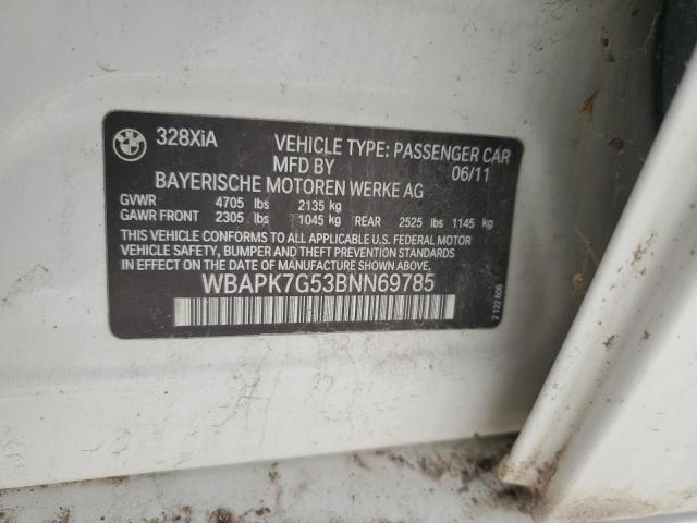 Продаж на аукціоні авто 2011 Bmw 328 Xi, vin: WBAPK7G53BNN69785, номер лоту: 80587545