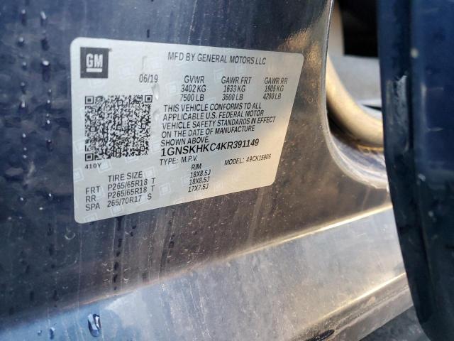 Продажа на аукционе авто 2019 Chevrolet Suburban K, vin: 1GNSKHKC4KR391149, номер лота: 71868925
