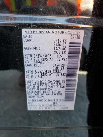Aukcja sprzedaży 2018 Nissan Pathfinder, vin: 5N1DR2MN5JC641939, numer aukcji: 71192645