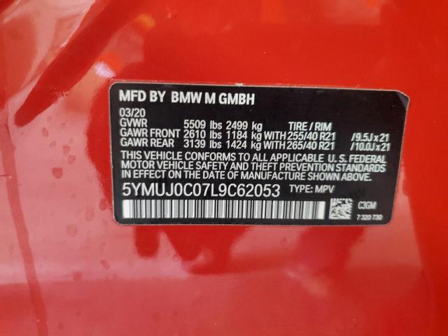 Продажа на аукционе авто 2020 Bmw X4 M Compe, vin: 5YMUJ0C07L9C62053, номер лота: 72062735