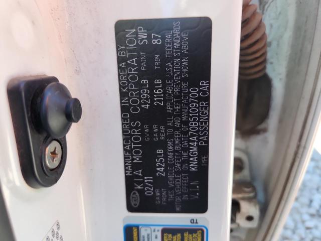 Aukcja sprzedaży 2011 Kia Optima Lx, vin: KNAGM4A70B5109700, numer aukcji: 80958375