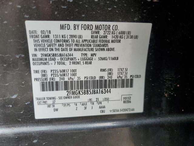 Продаж на аукціоні авто 2018 Ford Flex Se, vin: 2FMGK5B85JBA16344, номер лоту: 71372715