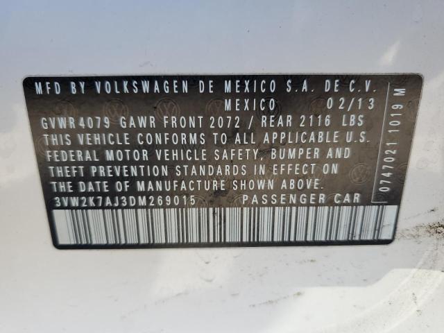 Aukcja sprzedaży 2013 Volkswagen Jetta Base, vin: 3VW2K7AJ3DM269015, numer aukcji: 84586605