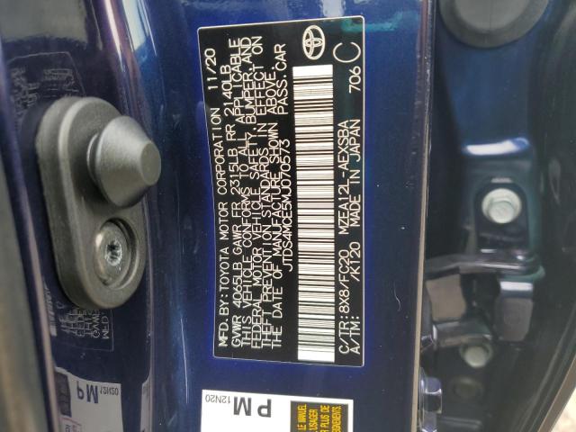 Aukcja sprzedaży 2021 Toyota Corolla Se, vin: JTDS4MCE5MJ070573, numer aukcji: 80105515