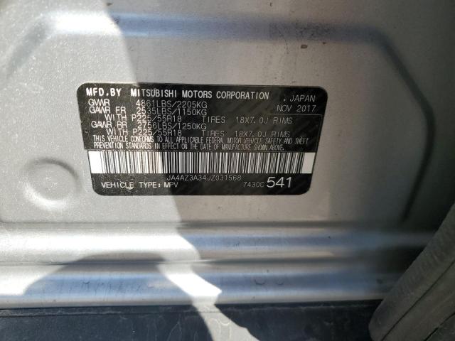 Продаж на аукціоні авто 2018 Mitsubishi Outlander Se, vin: JA4AZ3A34JZ031568, номер лоту: 80156165