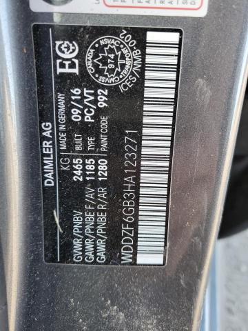 64244555 :رقم المزاد ، WDDZF6GB3HA123271 vin ، 2017 Mercedes-benz E مزاد بيع