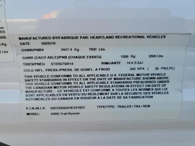 Продажа на аукционе авто 2017 Other Heartland, vin: 5SFEB2822HE331823, номер лота: 71803415