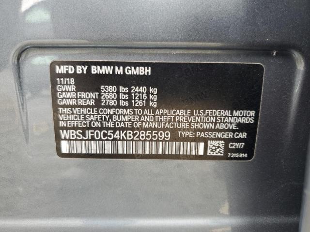 Aukcja sprzedaży 2019 Bmw M5, vin: WBSJF0C54KB285599, numer aukcji: 70979085