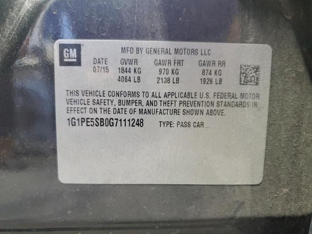 Продажа на аукционе авто 2016 Chevrolet Cruze Limi, vin: 1G1PE5SB0G7111248, номер лота: 80302335