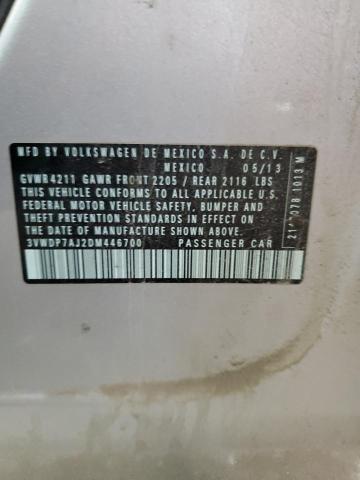 Aukcja sprzedaży 2013 Volkswagen Jetta Se, vin: 3VWDP7AJ2DM446700, numer aukcji: 80859175